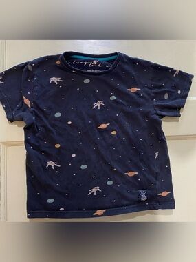 🦄3/$15🦄 Cactus Boys Always Look Up Space Themed Boys Shirt Size 7